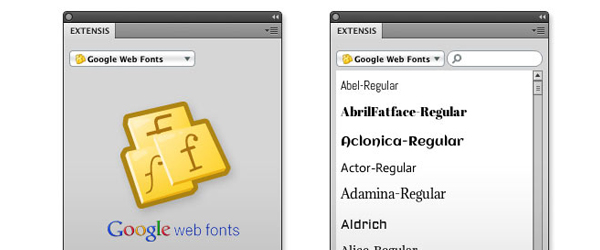 Plugin de fuentes web para Photoshop